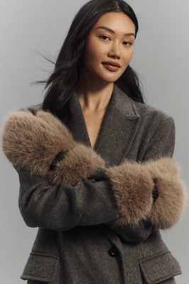 Jocelyn Faux-Fur Mittens | Anthropologie (US)