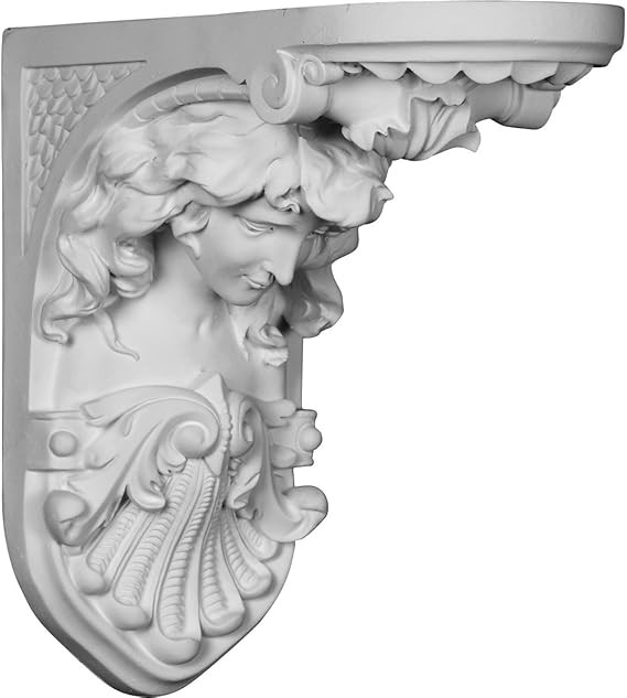 Ekena Millwork COR05X10X10HE 5" W D x 10" H Hestia Corbel, White | Amazon (US)