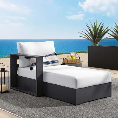 Modway Tahoe Outdoor Patio Powder-Coated Aluminum Modular Left-Facing Chaise Lounge | Wayfair North America