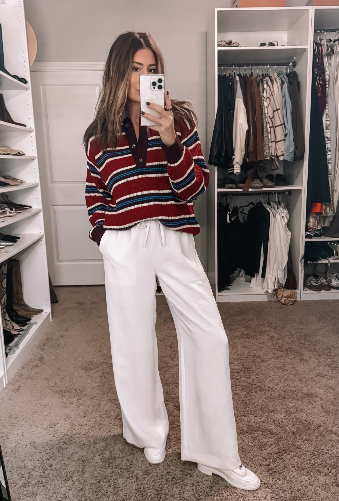 Small in top, medium in pants 

#LTKStyleTip