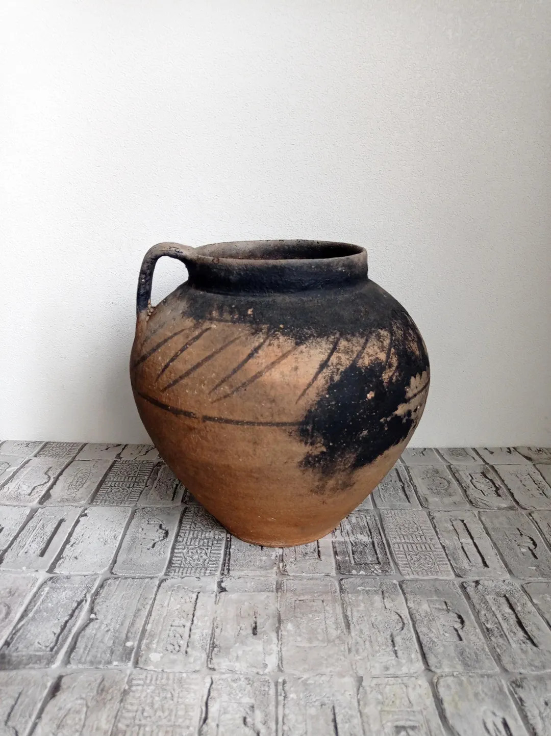 Vintage Clay Pot: Rustic Wabi Sabi Vase, Primitive Decor - Etsy | Etsy (US)