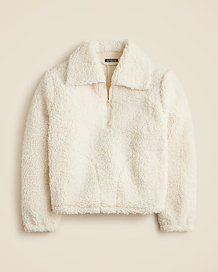 Sherpa half-zip fleece pullover | J. Crew US