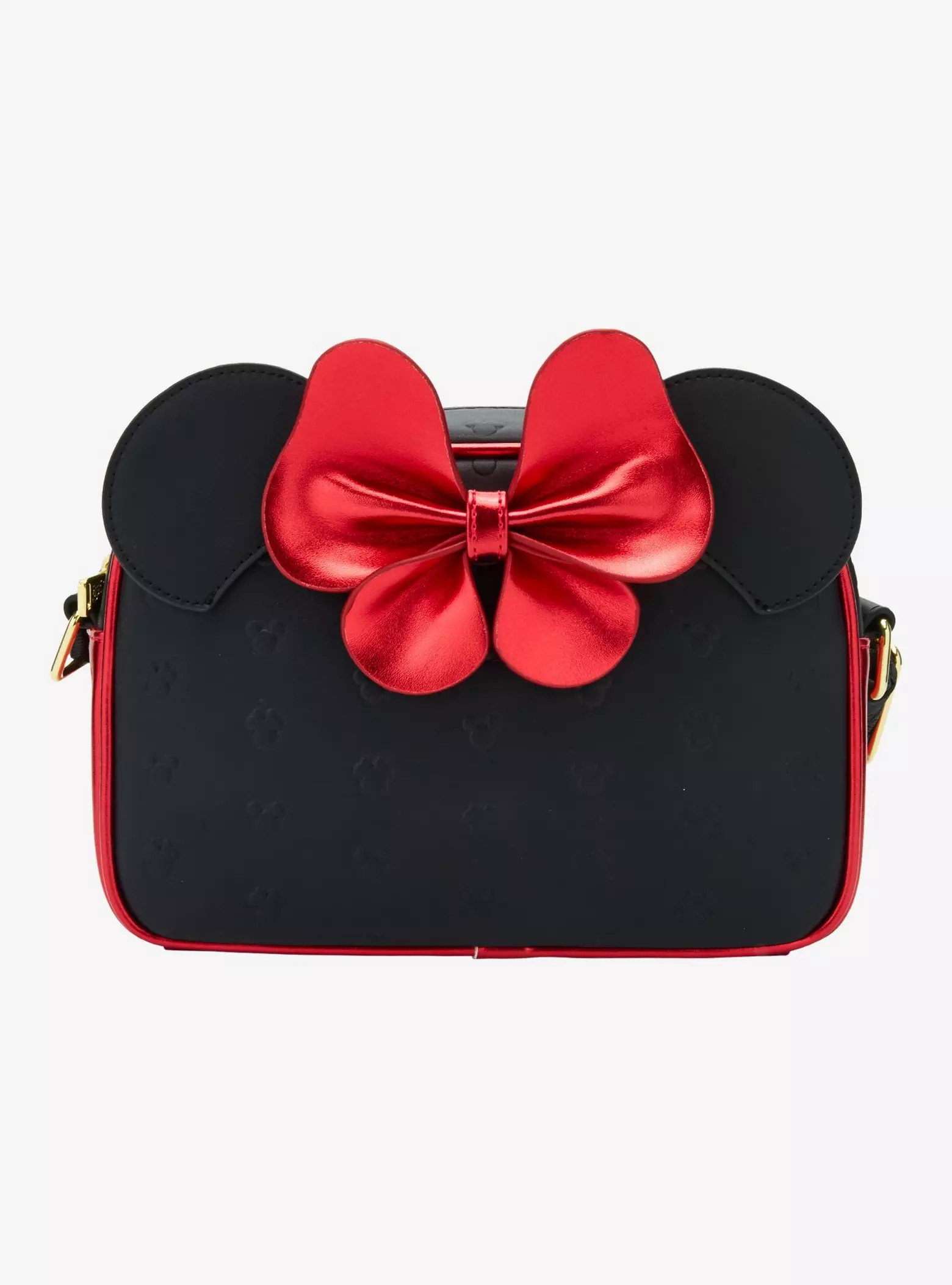 Loungefly Disney Minnie Mouse Metallic Red Bow Ears Crossbody Bag- BoxLunch Exclusive | BoxLunch