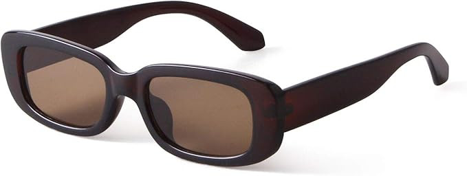 ADE WU Rectangle Sunglasses for Women Men Retro 90s Sunglasses Trendy Black Tortoise Shell Glasse... | Amazon (US)