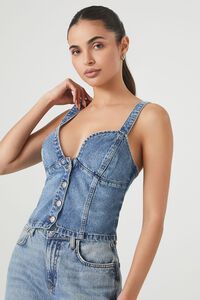 Denim Sweetheart Tank Top | Forever 21 (US)