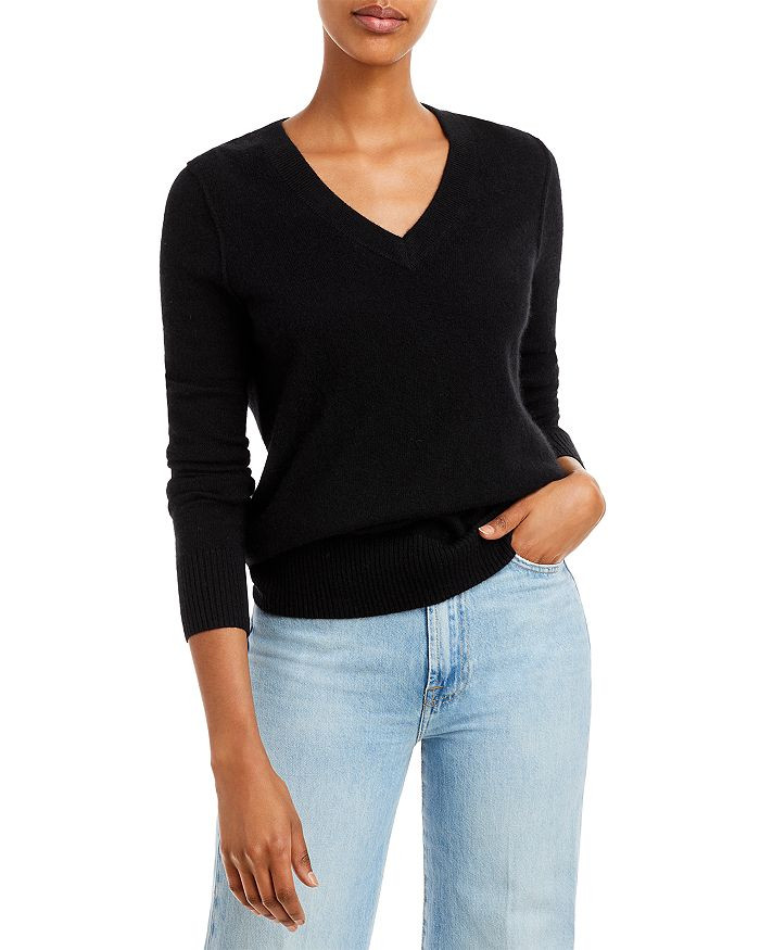 V-Neck Cashmere Sweater - 100% Exclusive | Bloomingdale's (US)