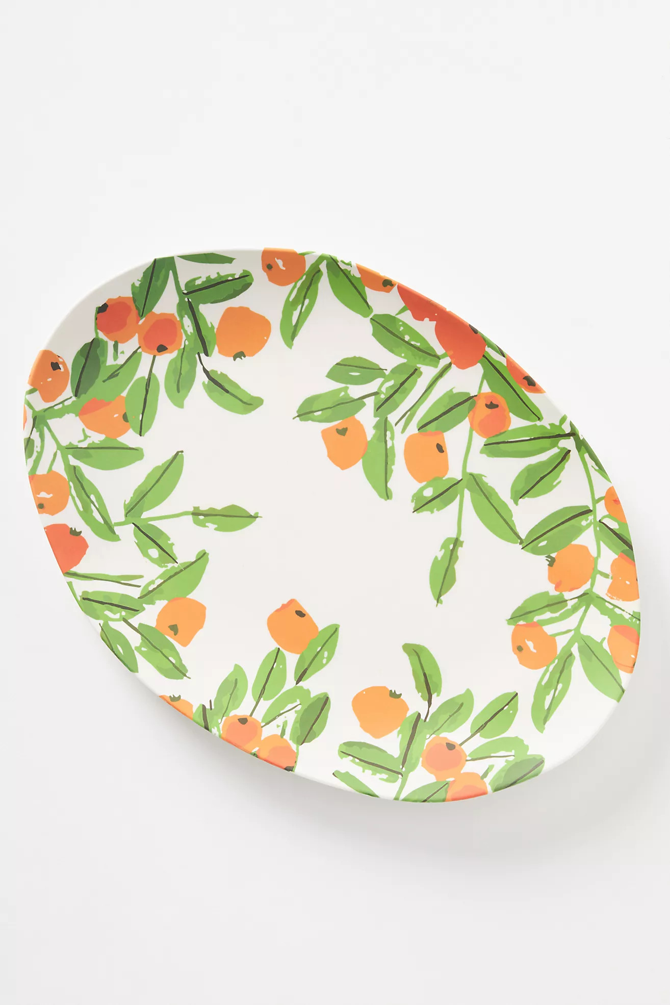 Vera for Anthropologie Poppies Bamboo Melamine Serving Platter | Anthropologie (US)