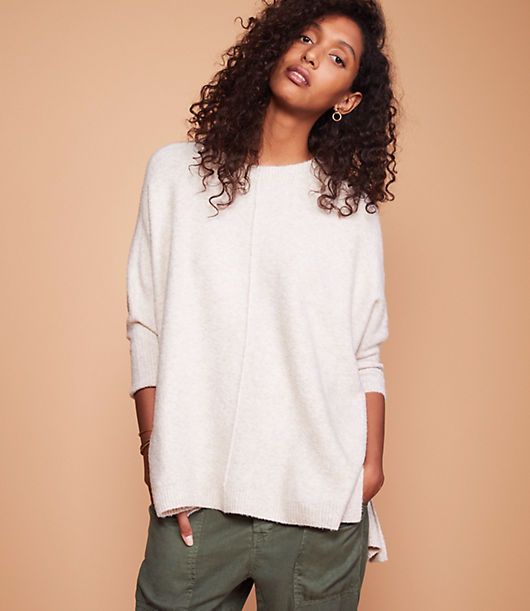 Lou & Grey Seamed Poncho Sweater | Lou & Grey (US)