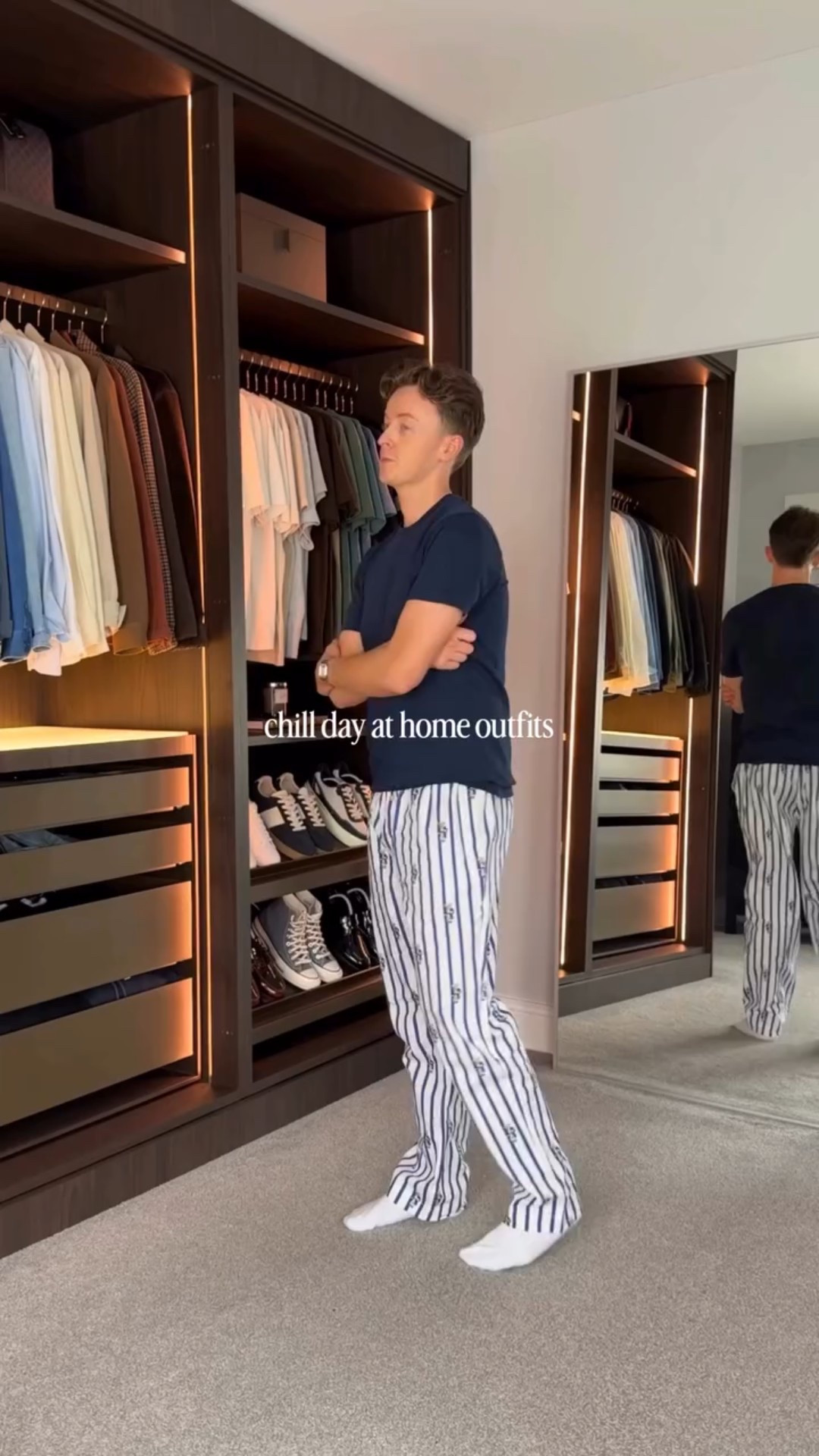 Not every day is a dressed-up day.🌧️
I always feel better when I feel put together, especially this past week when I was sick.

Here’s some chill at home / work from home outfit inspo to feel comfortable and cool.

#mensfashion #styleinspo #menswear