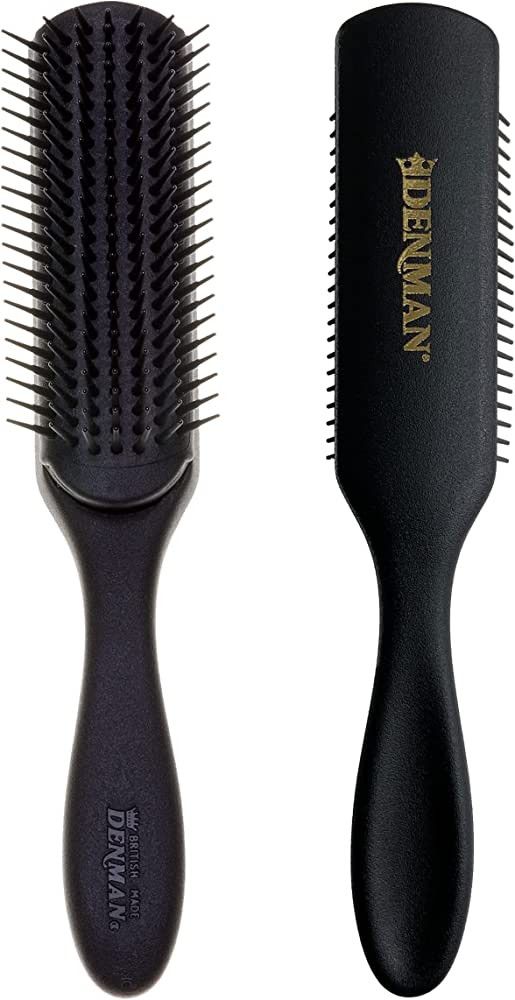 Jack Dean by Denman Curly Hair Brush D3 (All Black) 7 Row Styling Brush for Detangling, Separatin... | Amazon (US)