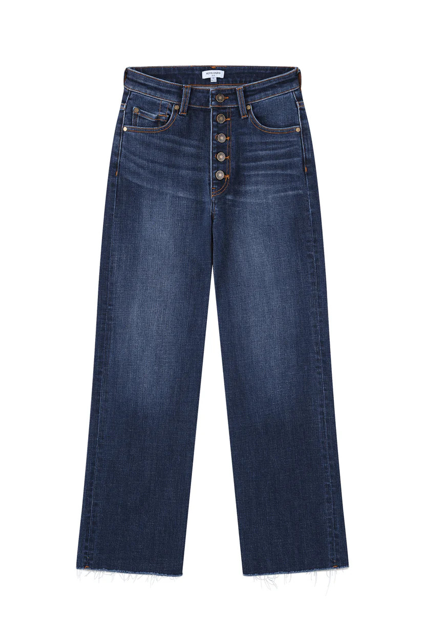 Theo High Rise Straight Jeans | Petite Studio NYC