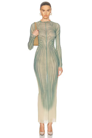 Spiral Long Dress | FWRD 