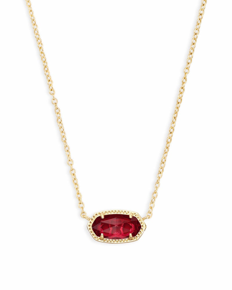 Kendra Scott Elisa Pendant Necklace in Berry | Clear Glass | Kendra Scott