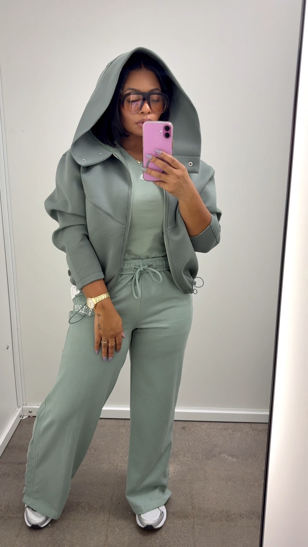 Spring greens are in and I’m loving this fresh combo 🌿💚

I am 5’2 156lbs wearing size small top and jacket and size medium bottoms. 

Trying on the new Walmart releases in the dressing room so you don’t have to! The new Reebok activewear is SO good—paired with this lightweight Scoop jacket for the perfect spring layer. 

I also grabbed these cute green cargo pants for a fun little switch-up.
This look is comfy, cute, and way too fun for spring 🌸✨

Shop everything through the link in my LTK!

#LTKActive #LTKSpringSale #LTKootd