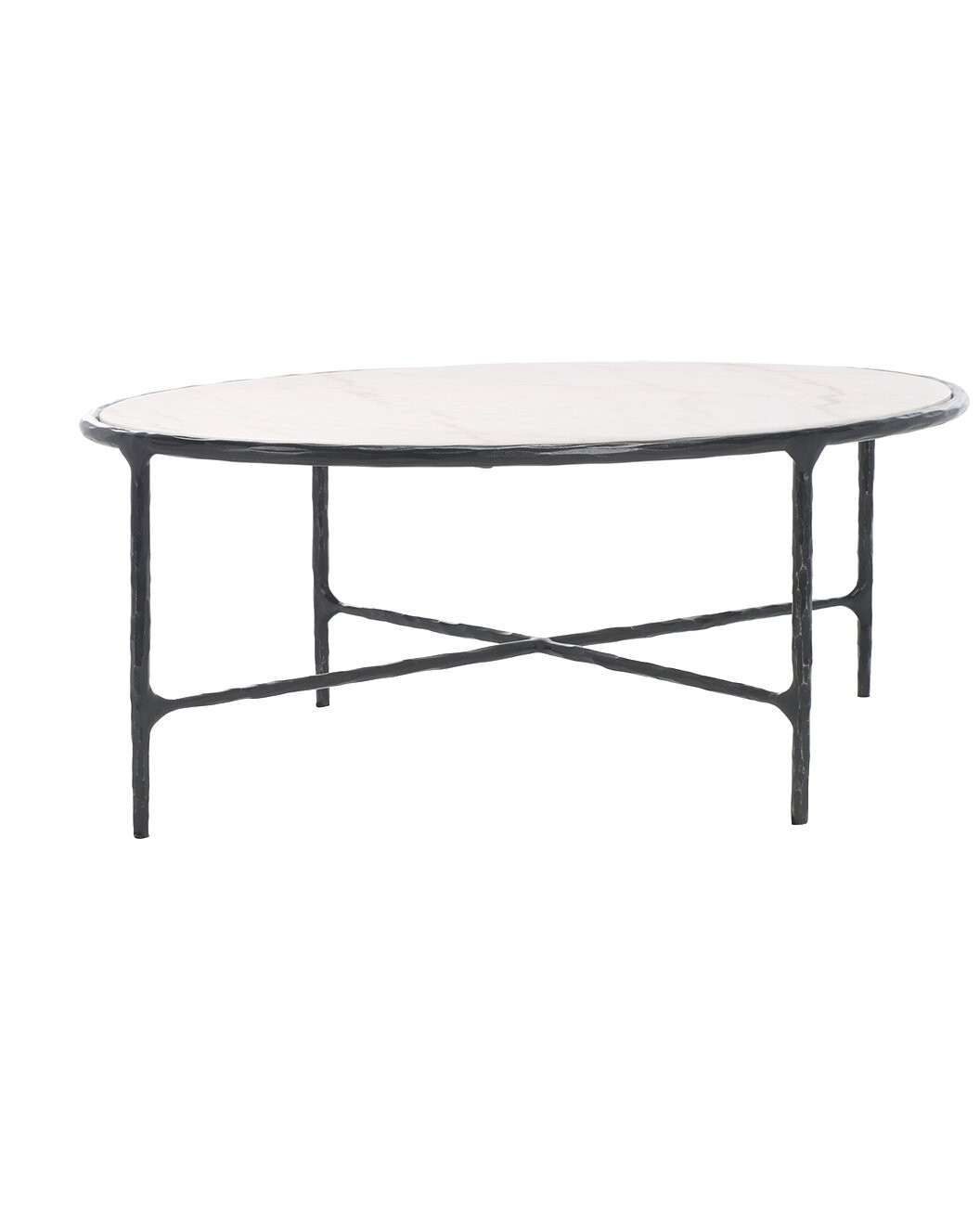 Jessa Oval Metal Coffee Table | Gilt & Gilt City
