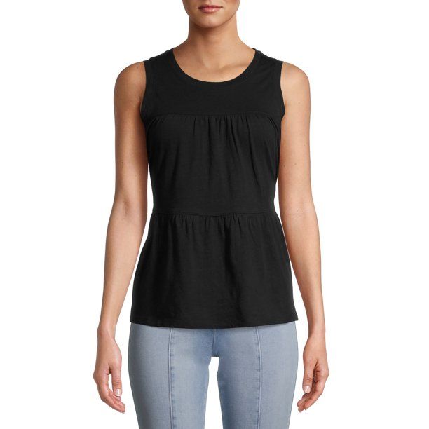 Time and Tru Women's Tiered Tank | Walmart (US)