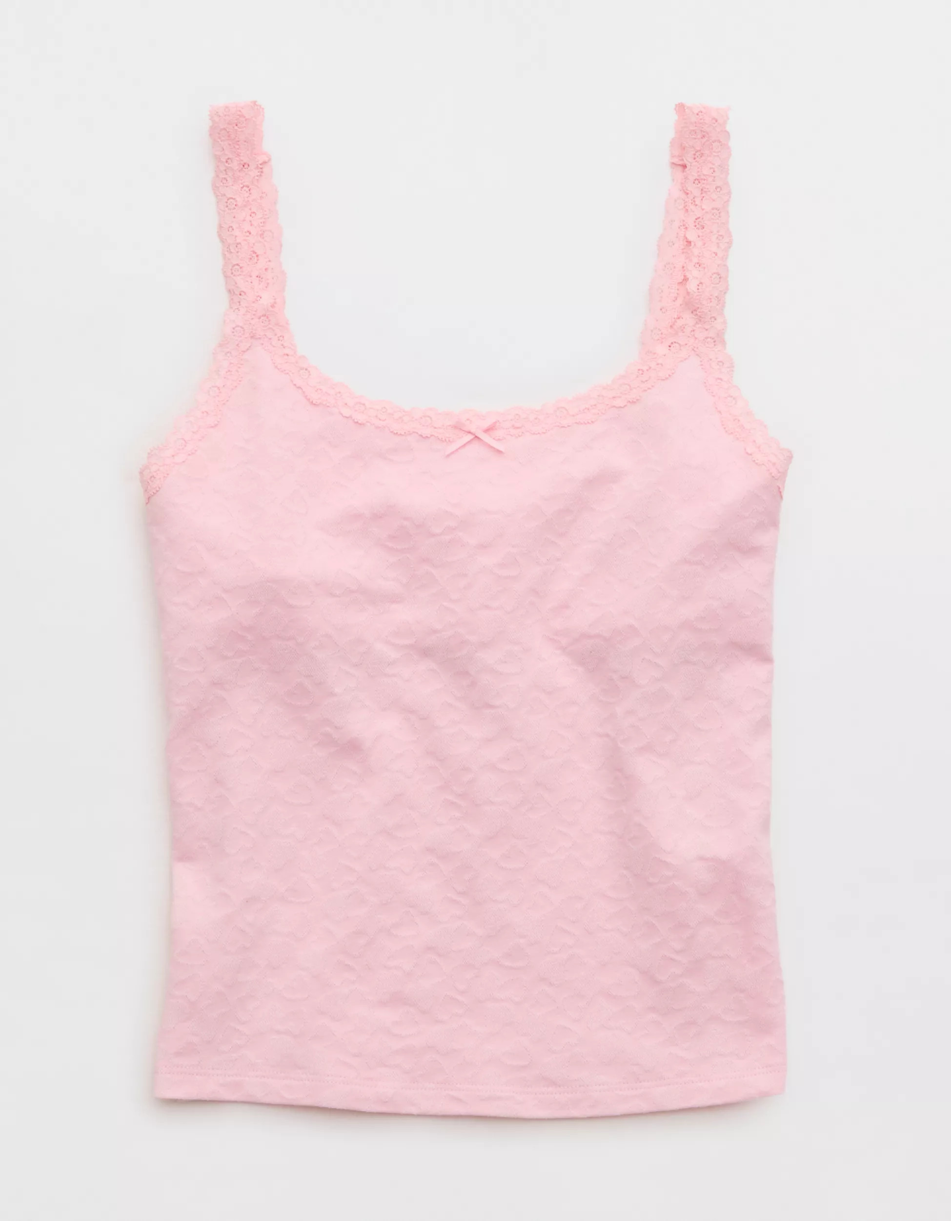 Superchill Cotton Heart Jacquard Tank Top | American Eagle Outfitters (US & CA)