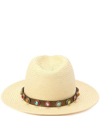 Octavia Straw Fedora Hat | Dillard's