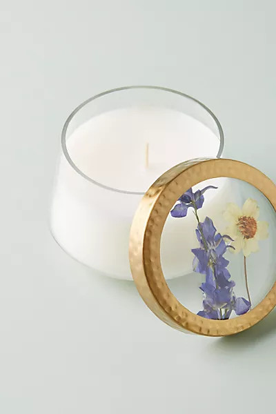 Floral Press Candle | Anthropologie (US)