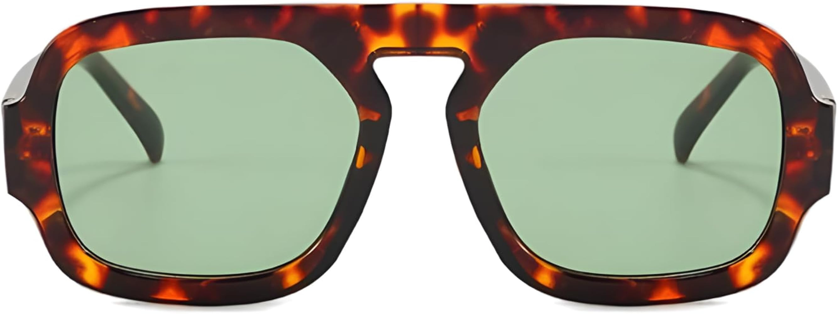 ADE WU Trendy Square Sunglasses for Women Men,Vintage Square Aviator Sunglasses Fashion 70s Inspi... | Amazon (US)