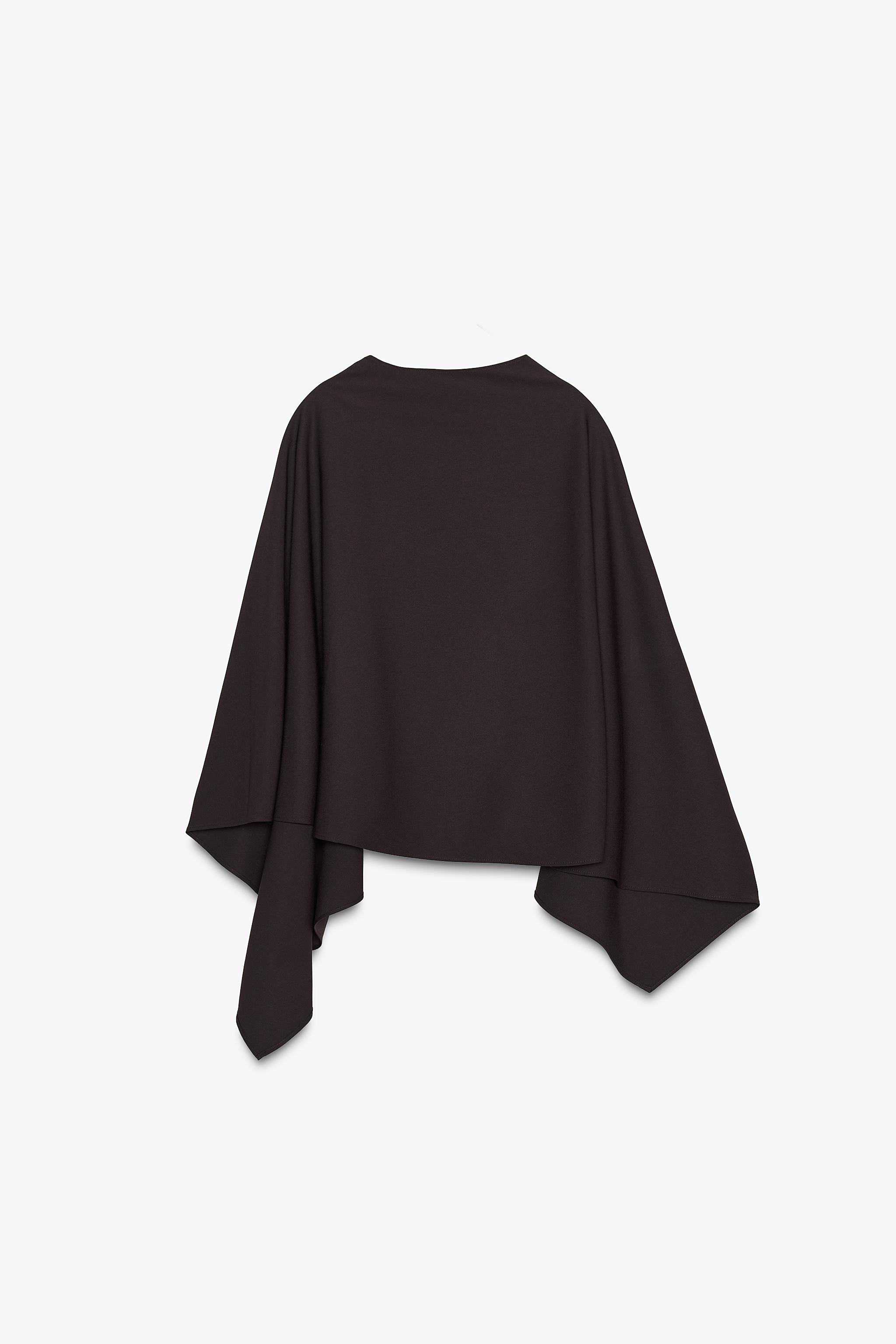 ASYMMETRIC BUTTON CAPE | Zara US