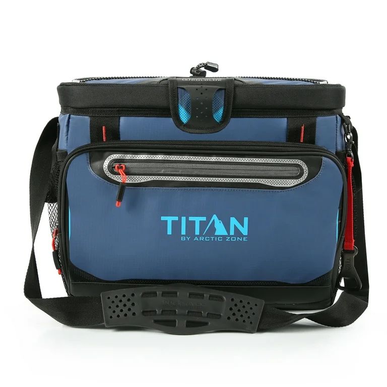 Titan by Arctic Zone 30 Can Zipperless Soft Side Cooler, Ocean Blue | Walmart (US)