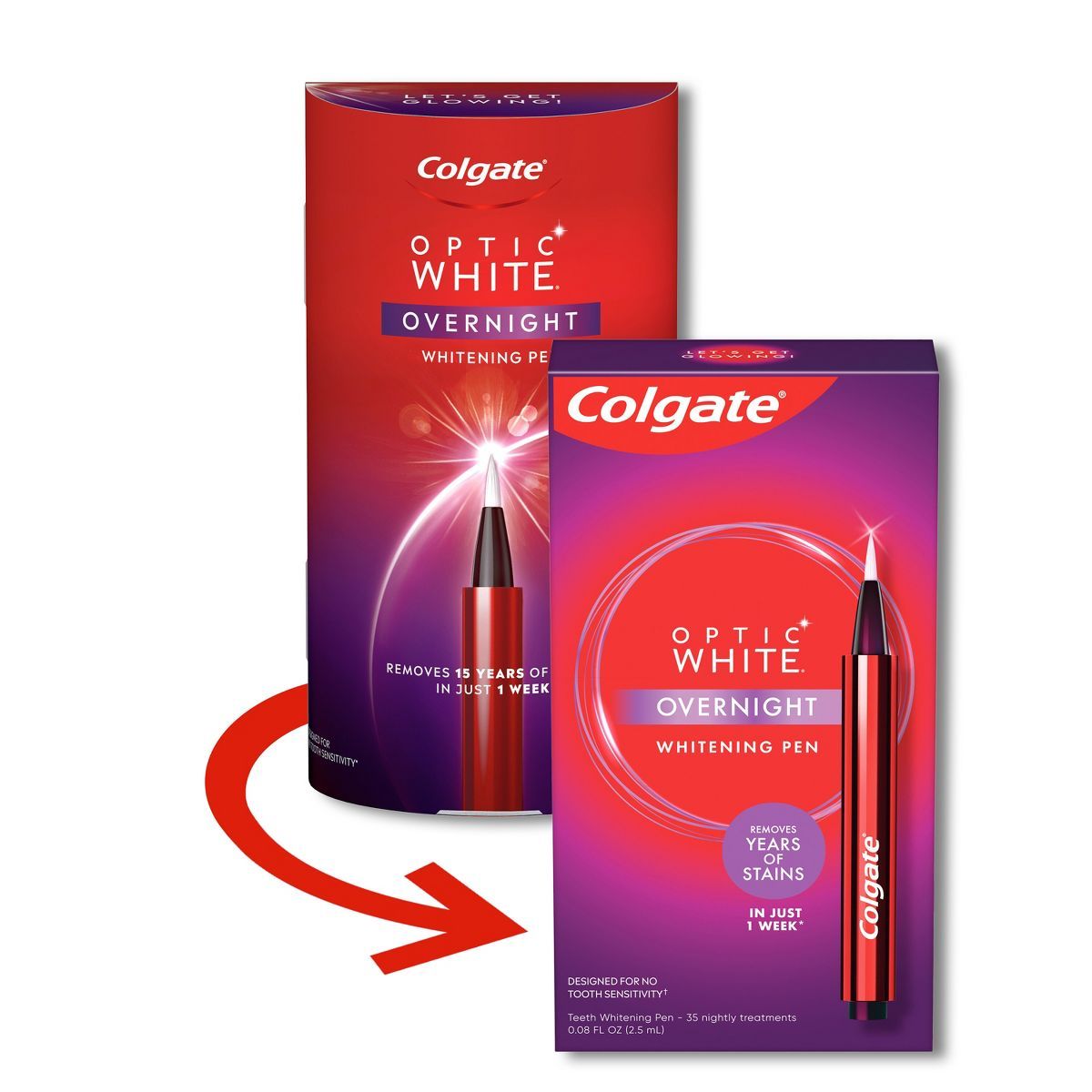 Colgate Optic White Overnight Teeth Whitening Pen, Teeth Stain Remover to Whiten Teeth, 35 Nightl... | Target