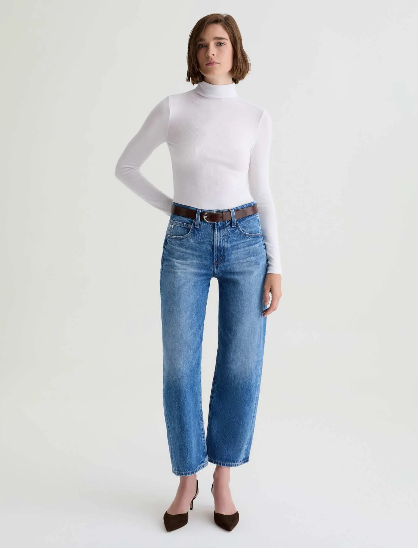 AG Hattie High Rise Barrel Jeans | The Collection Texas
