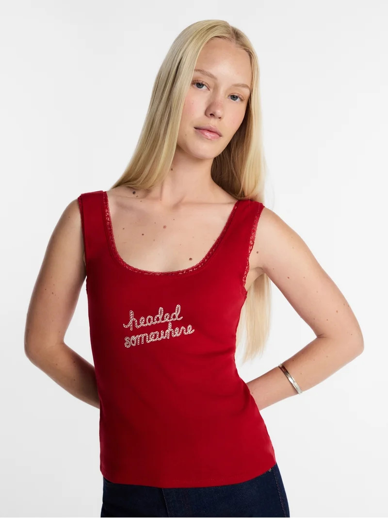 Kacey Lee Women's Headed Somewhere Graphic Tank Top, Sizes XS-XXL | Walmart (US)