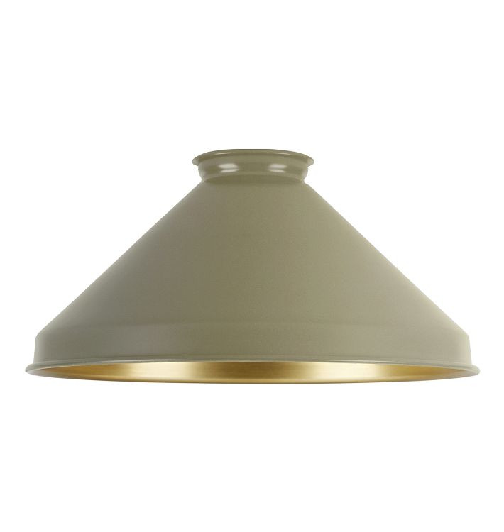 8" Brass Cone Shade | Rejuvenation