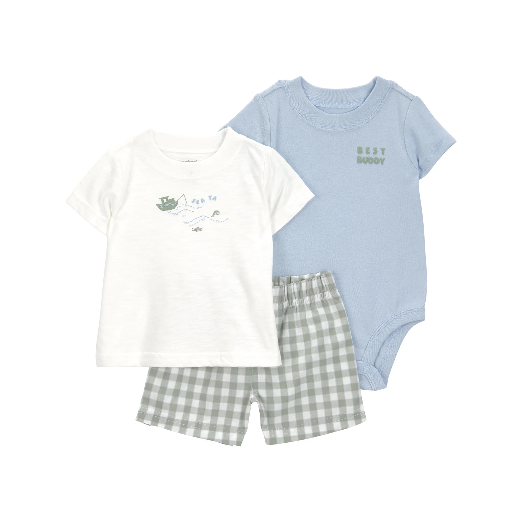 Carter's Child of Mine Baby Boy Outfit Set, 3-Piece, Sizes 0/3-24 Months | Walmart (US)