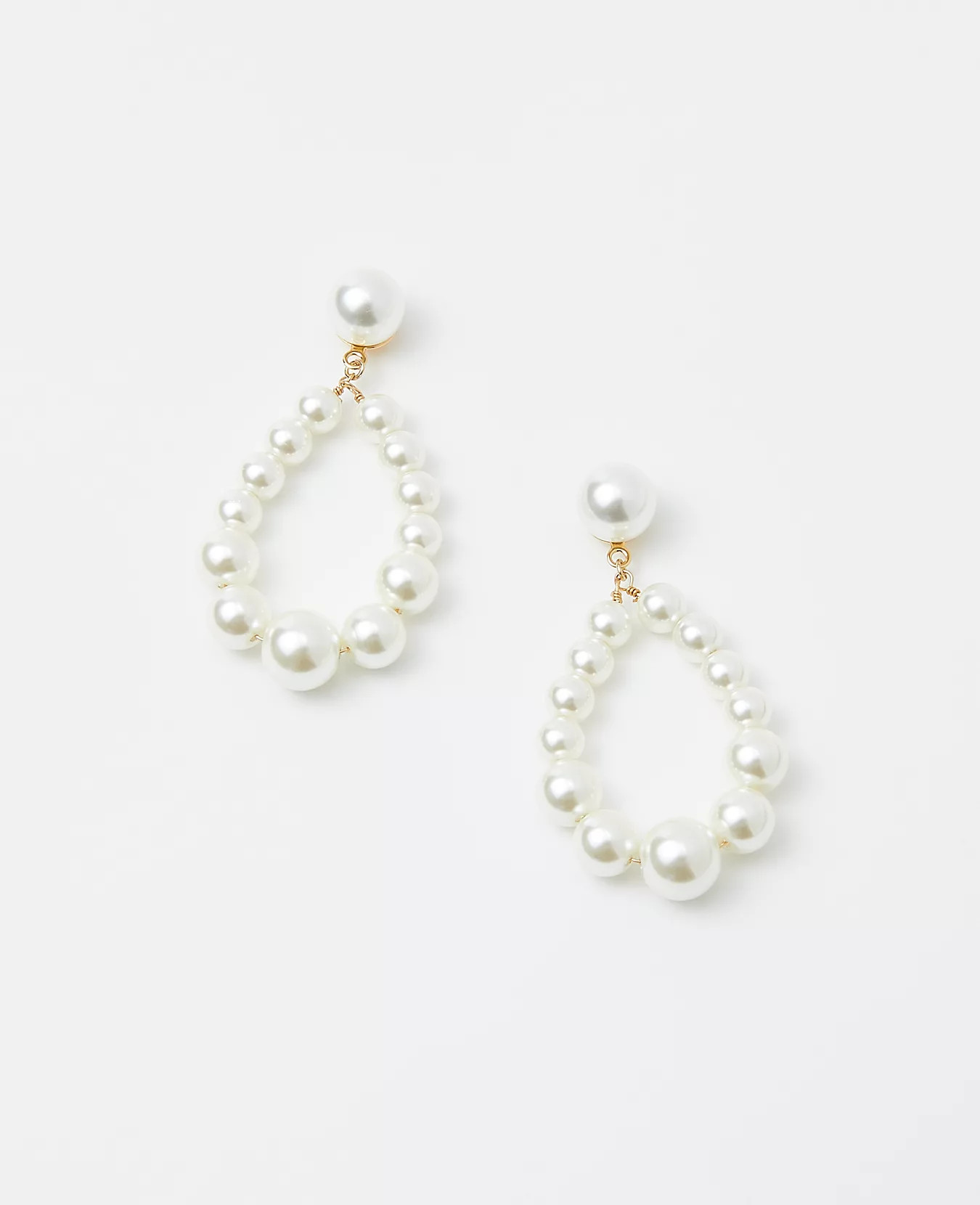 Pearlized Drop Statement Earrings | Ann Taylor | Ann Taylor (US)