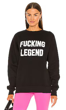 DEPARTURE Fucking Legend Crew Neck Sweatshirt in Black from Revolve.com | Revolve Clothing (Global)