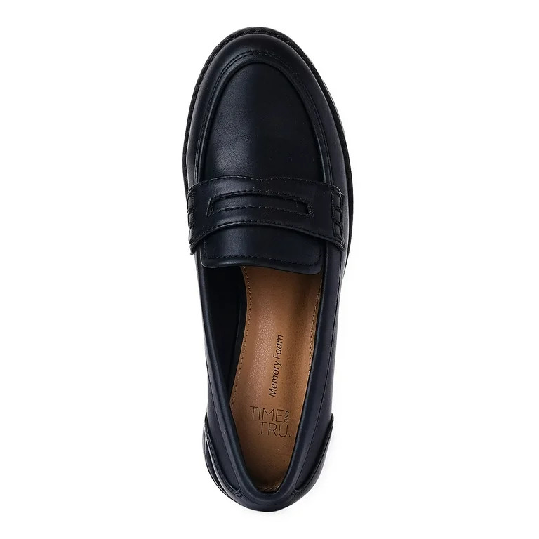 Time and Tru Women's Penny Loafers (Wide Width Available) | Walmart (US)