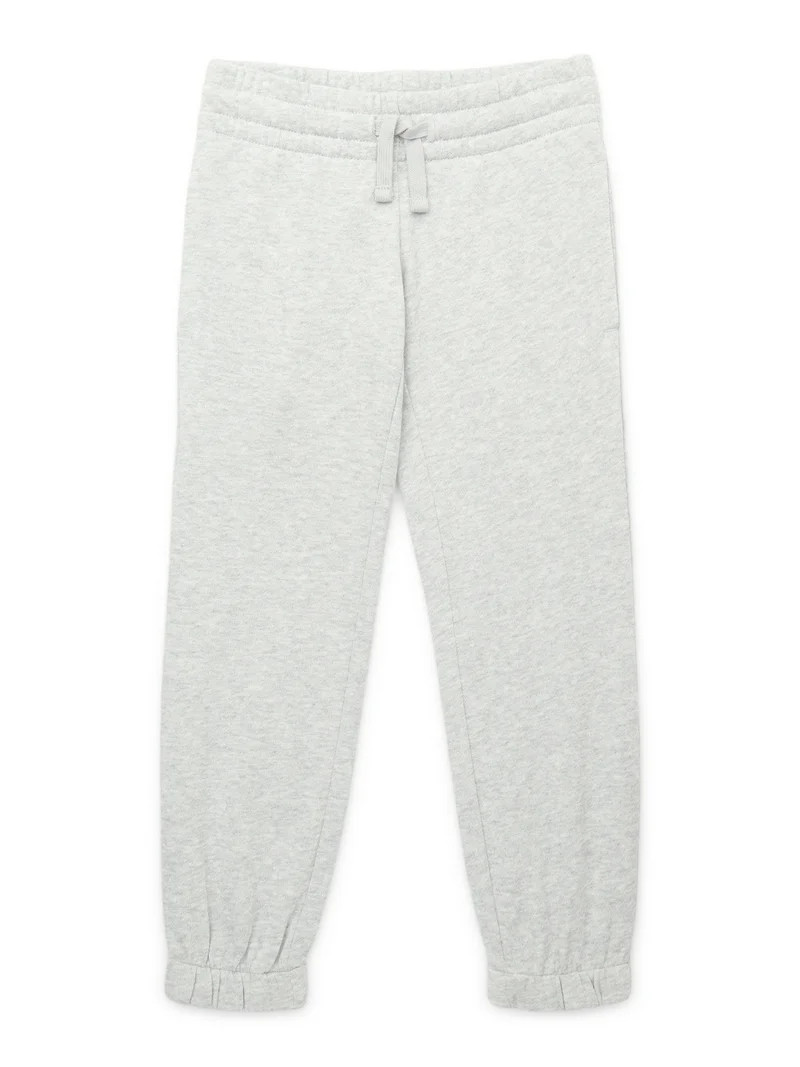 Athletic Works Little and Big Girls Fleece Jogger Sweatpants, Sizes 4-18 & Plus | Walmart (US)
