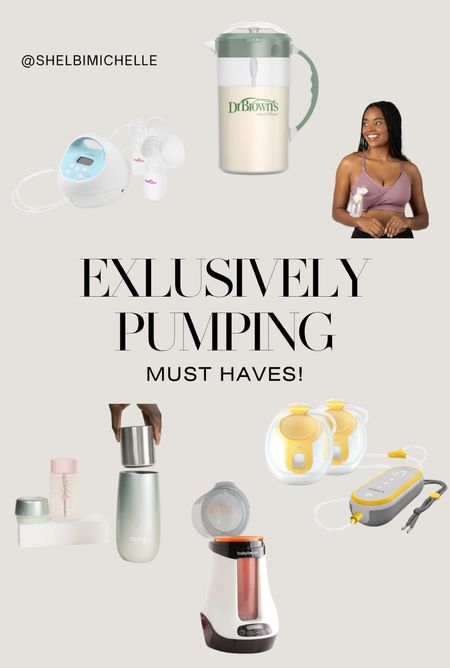 exclusively pumping must haves! #breastfeeding #exclusivelypumping #pumpingbra #breastpump

#LTKbaby #LTKbump #LTKkids