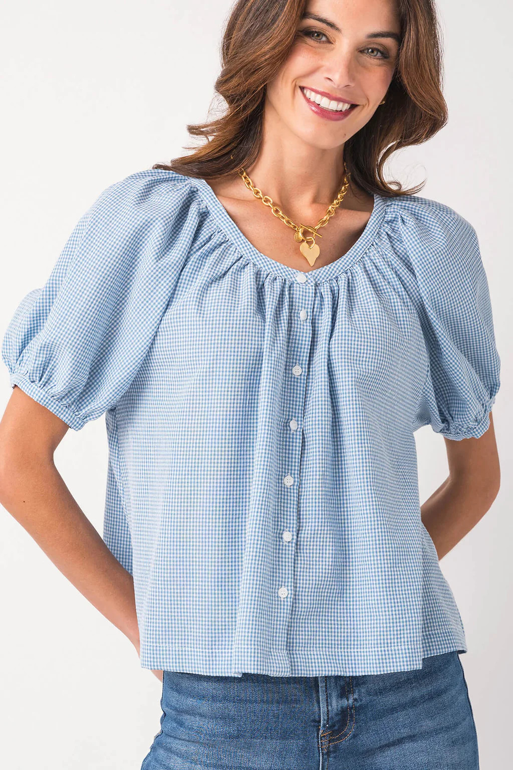 Wishlist Gingham Blouse | Social Threads