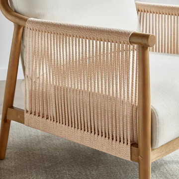 Sienna Rope Accent Chair | Modern Design | Coastal Chic | Chita