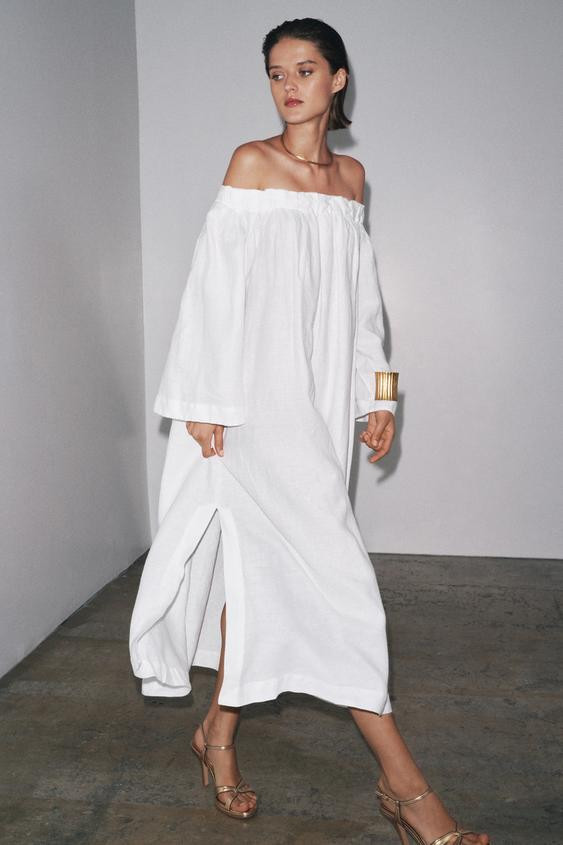 100% LINEN DRESS ZW COLLECTION | Zara US