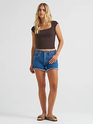 Women's Reworked Short in Dark Stone | Wrangler