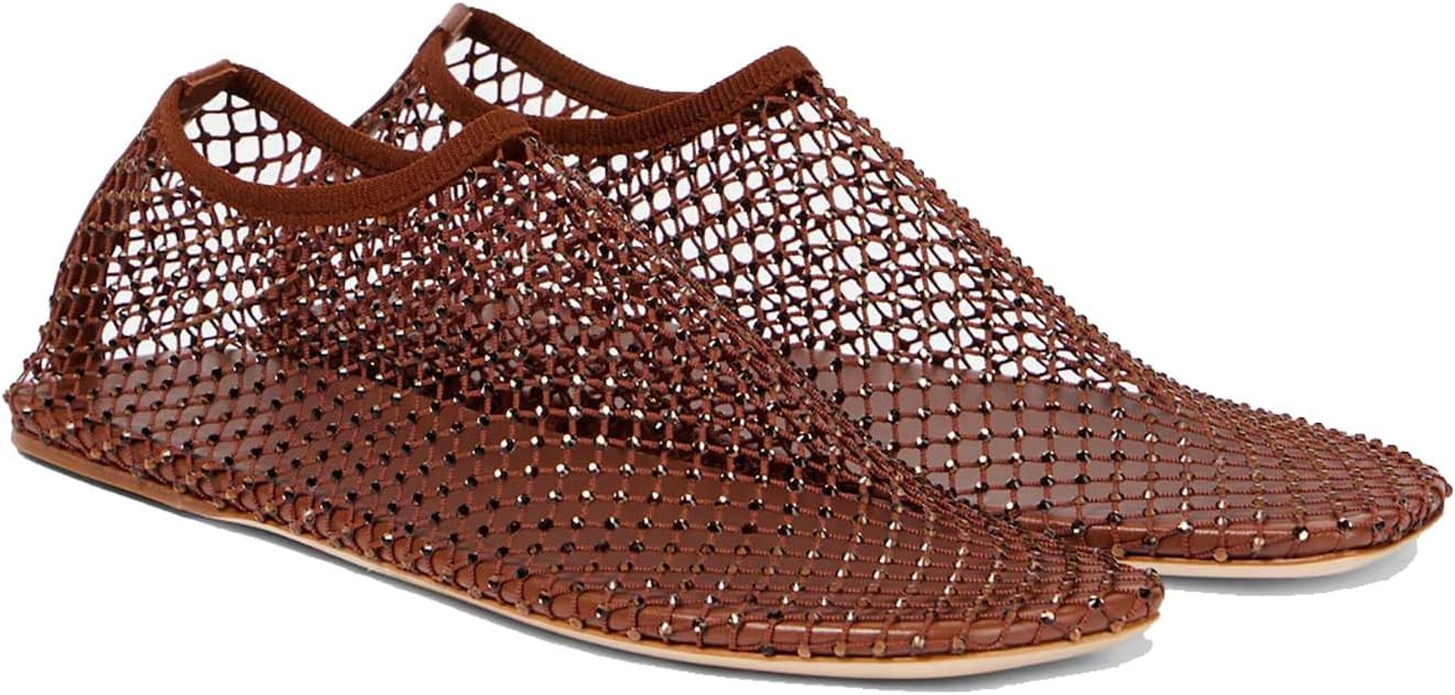 Women's Black Satin Slingback Flat Shoes with Bows - Pointed Toe Slip On Dress Party Pump Shoes | Amazon (US)