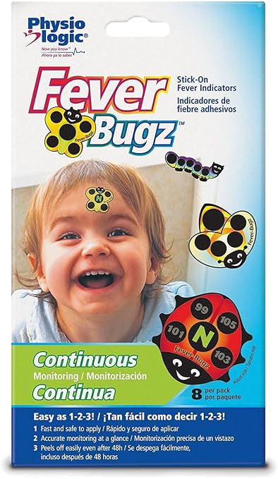 Physio Logic Fever-Bugz Indicator, Allows to Continuously Monitor Fever or Temperature for Up to ... | Amazon (US)