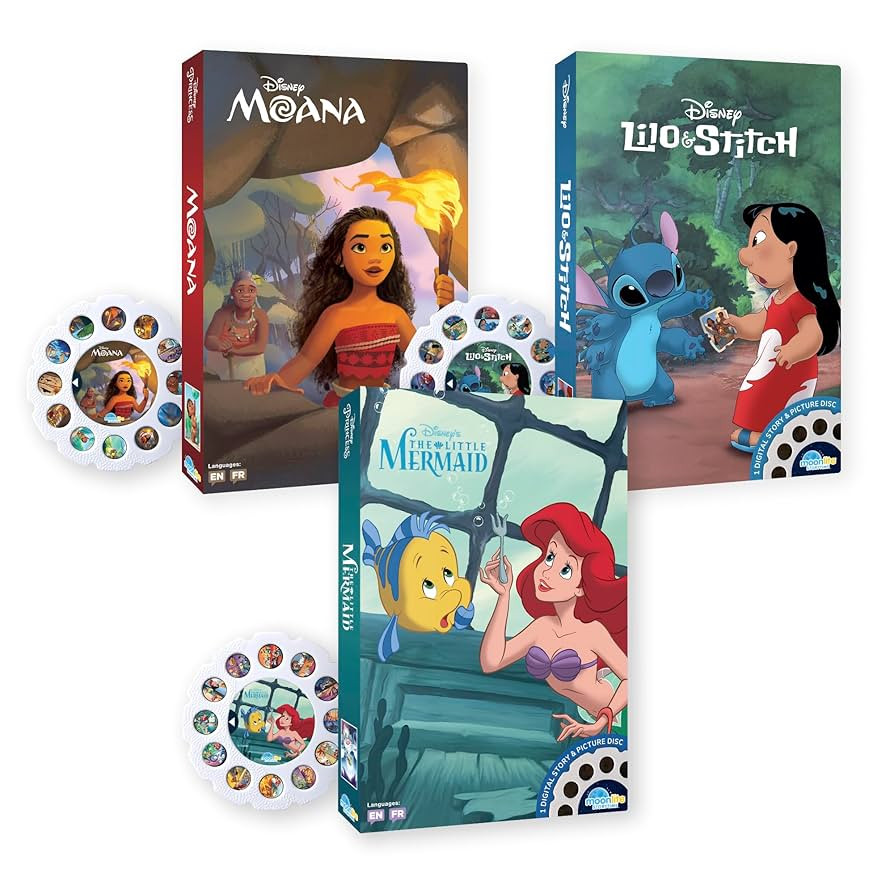 Moonlite Storytime Storybook Reels, 3 Story Set, Moana, The Little Mermaid, Digital Stories for P... | Amazon (US)