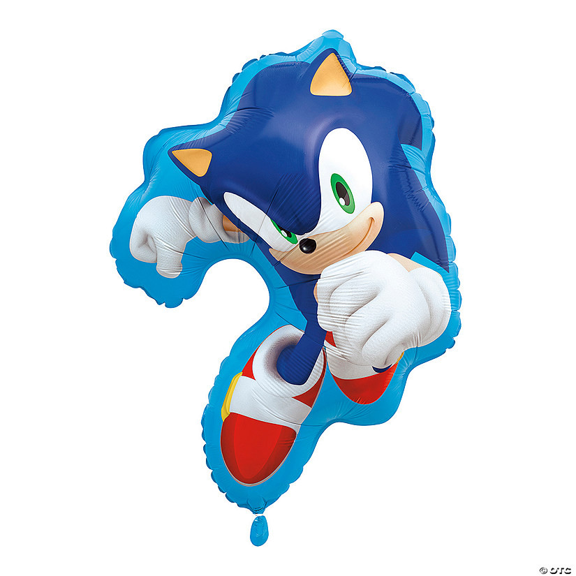 24" Sonic the Hedgehog™-Shaped Mylar Balloon | Oriental Trading Company