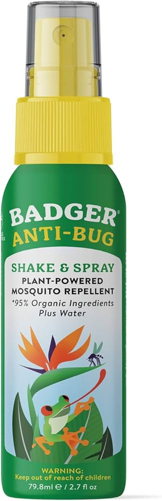 Badger Bug Spray Travel Size, Family Friendly All Natural Mosquito Repellent w/Organic Essential ... | Amazon (US)