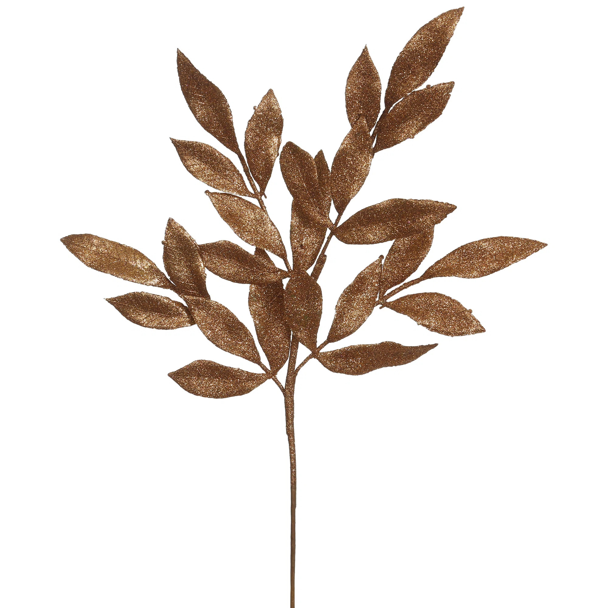 22" Glitter BayLeaf Artificial Christmas Spray (Set of 12) | Wayfair North America
