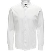 Only & Sons Men's Slim Fit Pure Cotton Dress Shirt - XL - White, White,Navy,Blue | Marks & Spencer (UK)