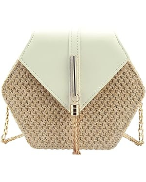 Women's Crossbody Bag Cute Straw Shoulder Bag | Amazon (US)