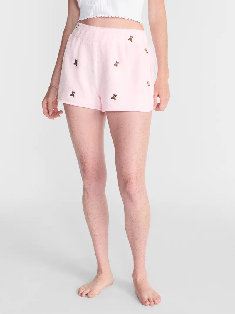 No Boundaries Cozy Teddy Shorts, 2.75'' Inseam, Women\u2019s XS-2X | Walmart (US)