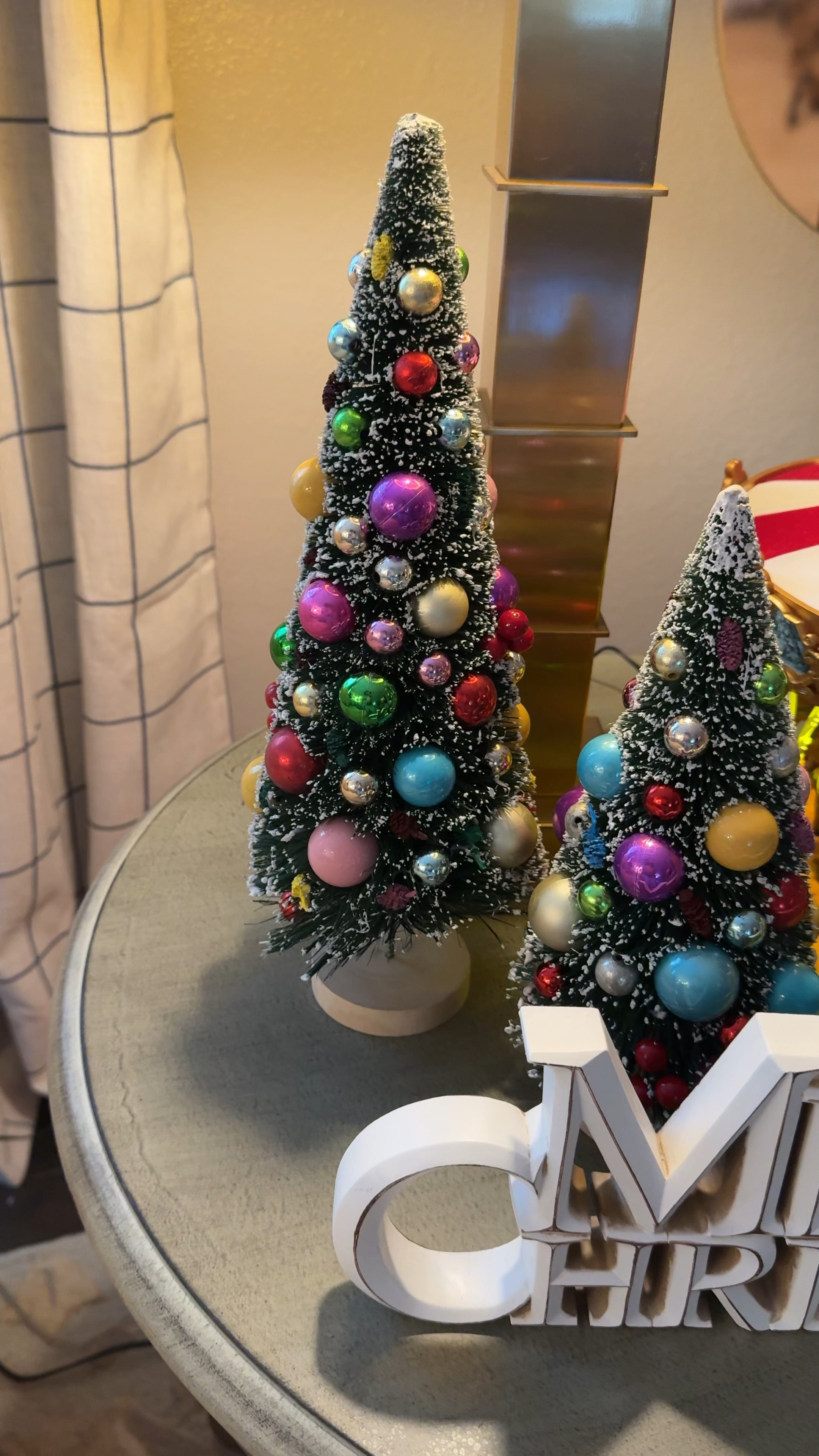 These mini trees are perfect to go beside my carousel!  I love them!!!

#LTKVideo #LTKSeasonal #LTKHoliday